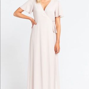 Show Me Your MuMu Noelle Flutter Wrap Maxi Dress